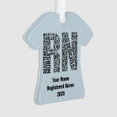 Gepersonaliseerd geregistreerde verpleegster RN Ornament (voorkant)