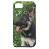 Gepersonaliseerd: German Shepherd iPhone 5 Hoesje (Achterkant)