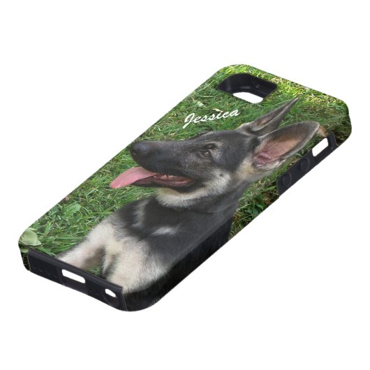 Gepersonaliseerd: German Shepherd iPhone 5 Hoesje (Onderkant)
