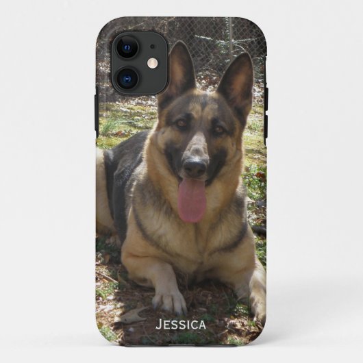 Gepersonaliseerd: German Shepherd iPhone 5 Hoesje (Achterkant)