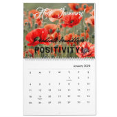 Gepersonaliseerd geschenk, 2 jaar bloemen papaver  kalender (Jan 2026)