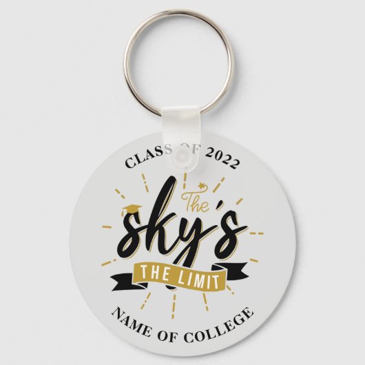 Gepersonaliseerd Geschenk Afstudeerders Sleutelhanger (Voorkant)