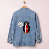 Gepersonaliseerd Geschenk met Deense Vlag Wilde Na Denim Jacket (Hangar)