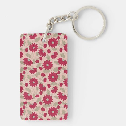 Gepersonaliseerd geschenk van de leraar, roze didi sleutelhanger (achterkant)