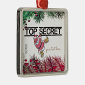 Gepersonaliseerd geschenk voor kerstfeestdagen metalen ornament (Rechts)