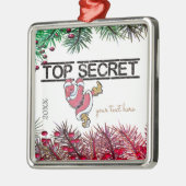 Gepersonaliseerd geschenk voor kerstfeestdagen metalen ornament (Links)