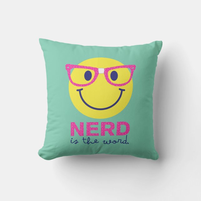 Gepersonaliseerd geschenk voor Smart Kinder Nerd i Kussen (Voorkant)