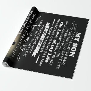 Gepersonaliseerd geschenk voor zoon Beste cadeau Cadeaupapier