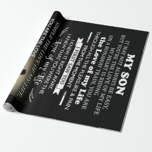 Gepersonaliseerd geschenk voor zoon   Beste cadeau Cadeaupapier