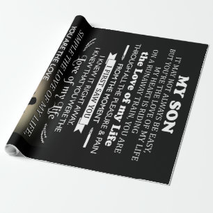 Gepersonaliseerd geschenk voor zoon Beste cadeau Cadeaupapier