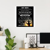 Gepersonaliseerd geschenk voor zoon | Beste cadeau Poster (Thuiskantoor)