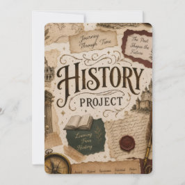 Gepersonaliseerd geschiedenis Project uitnodiging