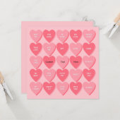 Gepersonaliseerd gesprekken harten kaart (Voorkant / Achterkant in situ)