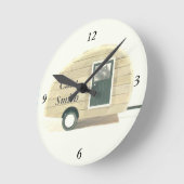 Gepersonaliseerd gestroomlijnde trappelkamper ronde klok (Hoek)
