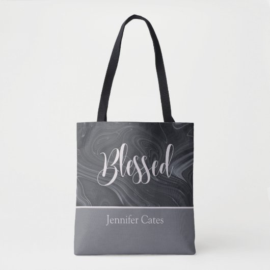 Gepersonaliseerd gestut modern script tote bag
