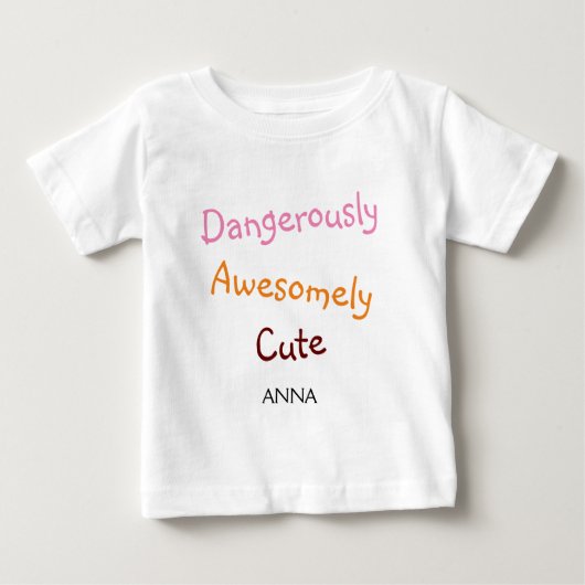 Gepersonaliseerd Gevaarlijk Awesomly Schattige (Voorkant)