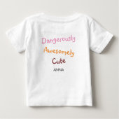 Gepersonaliseerd Gevaarlijk Awesomly Schattige (Achterkant)