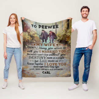 Gepersonaliseerd Gevist op mijn vrouw deken van Hu