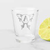 Gepersonaliseerd Gevist schitterende glas (Achterkant)