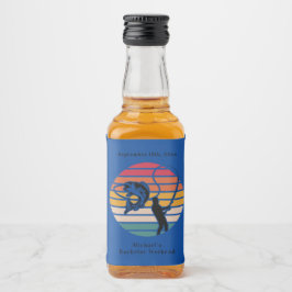 Gepersonaliseerd Gevist vrijgezellenweekend Likeurfles Etiket