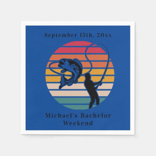 Gepersonaliseerd Gevist vrijgezellenweekend Servet (Voorkant)