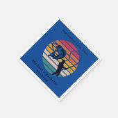 Gepersonaliseerd Gevist vrijgezellenweekend Servet (Hoek)