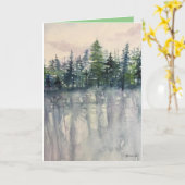 Gepersonaliseerd Gevouwen Kerst Wenskaart Kaart (Gele Bloem)