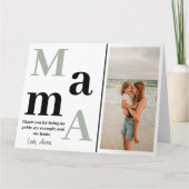 Gepersonaliseerd gevouwen Wenskaart voor Moederdag Kaart (Voorkant)