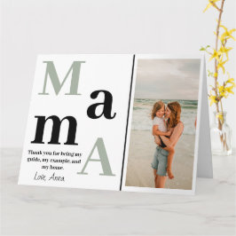 Gepersonaliseerd gevouwen Wenskaart voor Moederdag Kaart