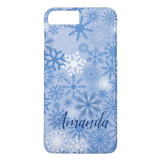 Gepersonaliseerd geweldig Snowflakes Patroon Case-Mate iPhone Case (Achterkant)