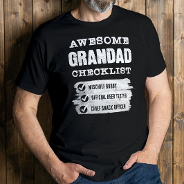 Gepersonaliseerd Geweldige Grandad Funny T-shirt
