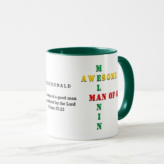 Gepersonaliseerd Geweldige MAN van Melanine Mok (Voorkant rechts)