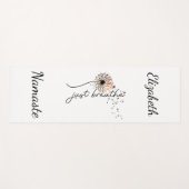 Gepersonaliseerd gewoon Breathe Dandelion Butterfl Yogamat (Voorkant (horizontaal))