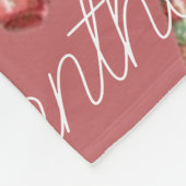 Gepersonaliseerd gezellig kerstpatroon fleece deken (Hoek)