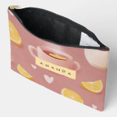 Gepersonaliseerd Gezellig Lemon Tea Patroon Etui (Open)