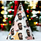 Gepersonaliseerd gezicht 20e 30e 40e 50e verjaarda feesthoedjes