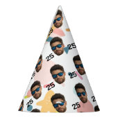 Gepersonaliseerd gezicht 20e 30e 40e 50e verjaarda feesthoedjes (Links)