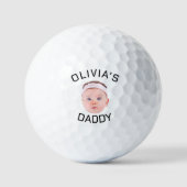 Gepersonaliseerd Gezicht, Aangepaste Baby Foto, Pa Golfballen (Voorkant)