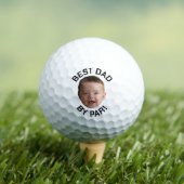 Gepersonaliseerd Gezicht Best Dad van Par New Dad  Golfballen (Insitu Shirt)