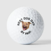 Gepersonaliseerd Gezicht Beste Hond Papa van Par N Golfballen (Voorkant)