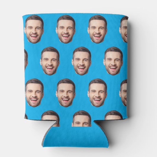 Gepersonaliseerd gezicht blikjeskoeler (Achterkant)