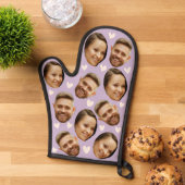 Gepersonaliseerd Gezicht Custom Foto Hart Paar Lil Ovenwant (Top down)