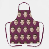 Gepersonaliseerd Gezicht Keuken Custom Afbeelding Schort (Voorkant)