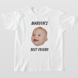 Gepersonaliseerd gezicht Kinder jongens meisjes ve T-shirt
