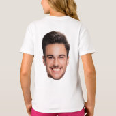 Gepersonaliseerd gezicht t-shirt (Achterkant)