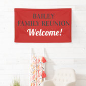 Gepersonaliseerd gezinsherenigingsbanner spandoek (Insitu)