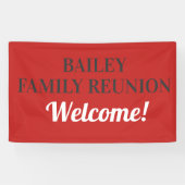 Gepersonaliseerd gezinsherenigingsbanner spandoek (Horizontaal)
