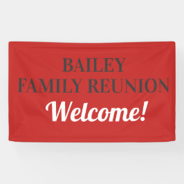 Gepersonaliseerd gezinsherenigingsbanner spandoek