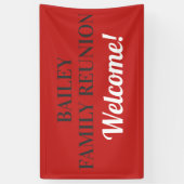 Gepersonaliseerd gezinsherenigingsbanner spandoek (Verticaal)
