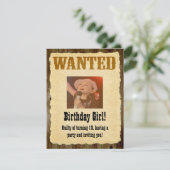 Gepersonaliseerd Gezocht Poster, Westerne Stijl Ve Kaart (Staand voorkant)